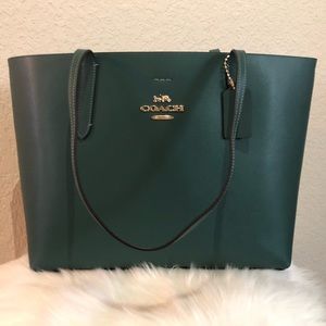 Green Coach Purse/Tote